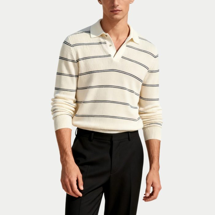 pinstripe-mens-polo-collar-sweater