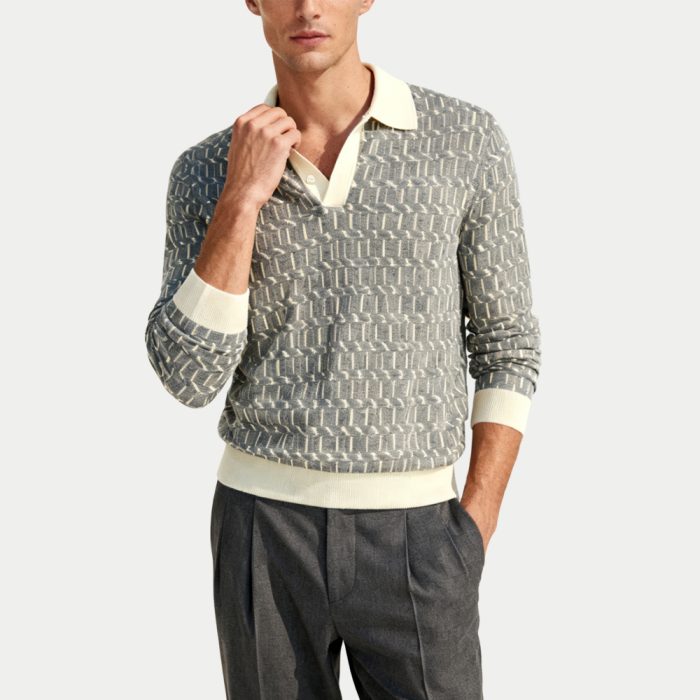 jacquard-retro-mens-polo-collar-sweater