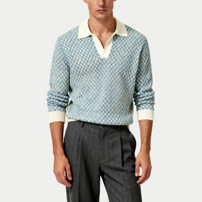 retro-gentleman-jacquard-mens-polo-collar-sweater